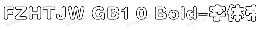 FZHTJW GB1 0 Bold字体转换